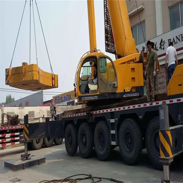 蚌埠淮上当地吊车出租|机器吊装|75吨|工厂搬迁服务